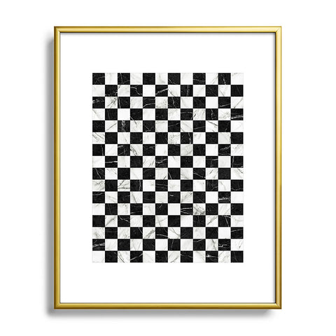 Zoltan Ratko Marble Checkerboard Pattern Metal Framed Art Print
