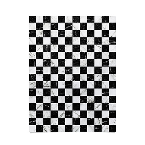 Zoltan Ratko Marble Checkerboard Pattern Poster