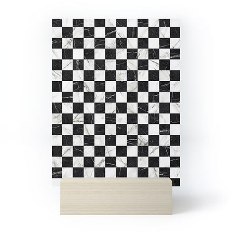 Zoltan Ratko Marble Checkerboard Pattern Mini Art Print