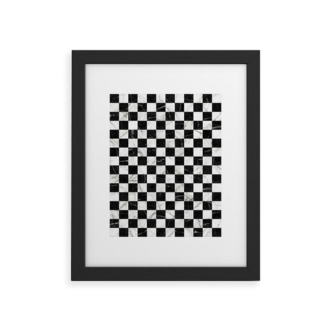 Zoltan Ratko Marble Checkerboard Pattern Framed Art Print