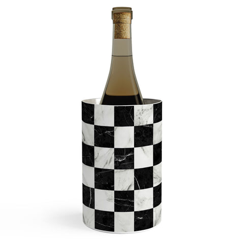 Zoltan Ratko Marble Checkerboard Pattern Wine Chiller