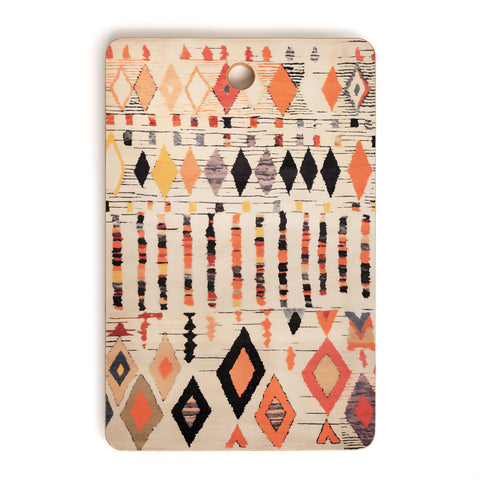 Zoltan Ratko Moroccan Berber Rug Design No4 Cutting Board Rectangle