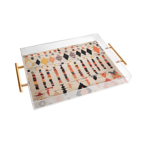 Zoltan Ratko Moroccan Berber Rug Design No4 Acrylic Tray