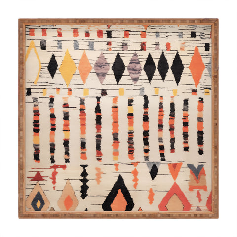 Zoltan Ratko Moroccan Berber Rug Design No4 Square Tray