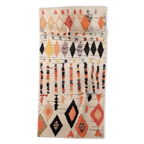 Zoltan Ratko Moroccan Berber Rug Design No4 Beach Towel