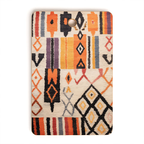 Zoltan Ratko Moroccan Berber Rug Design No5 Cutting Board Rectangle