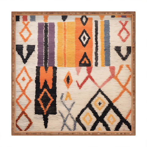 Zoltan Ratko Moroccan Berber Rug Design No5 Square Tray
