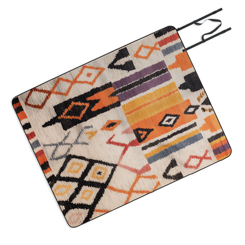 Zoltan Ratko Moroccan Berber Rug Design No5 Picnic Blanket