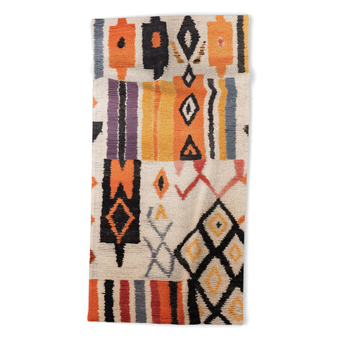 Zoltan Ratko Moroccan Berber Rug Design No5 Beach Towel