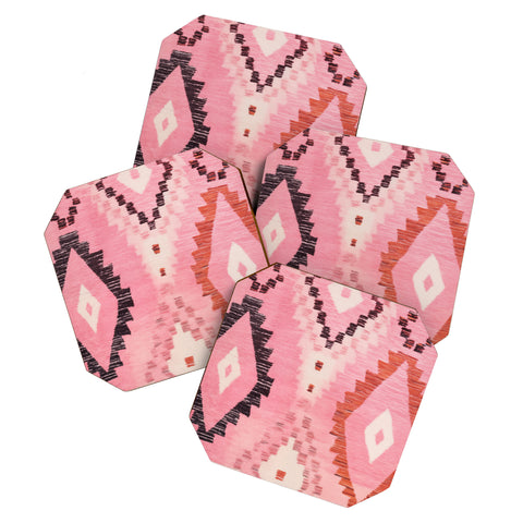 Zoltan Ratko Moroccan Berber Rug Design No6 Coaster Set