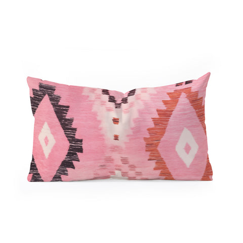 Zoltan Ratko Moroccan Berber Rug Design No6 Oblong Throw Pillow