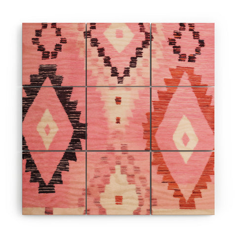 Zoltan Ratko Moroccan Berber Rug Design No6 Wood Wall Mural