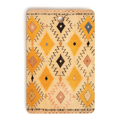 Zoltan Ratko Moroccan Berber Rug Design No7 Cutting Board Rectangle