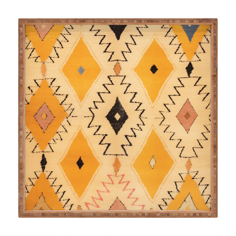 Zoltan Ratko Moroccan Berber Rug Design No7 Square Tray