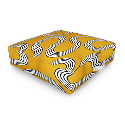 Zoltan Ratko My Favorite Geometric Pattern No3 Outdoor Floor Cushion