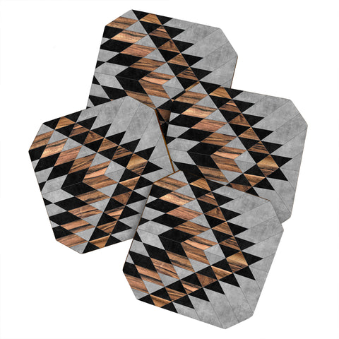 Zoltan Ratko Urban Tribal Pattern No10 Coaster Set