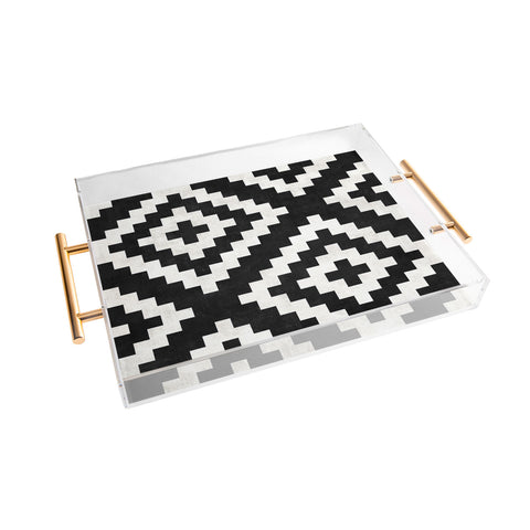 Zoltan Ratko Urban Tribal Pattern No17 Aztec Acrylic Tray