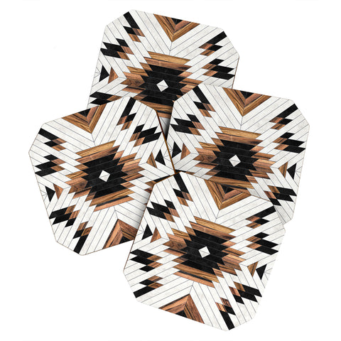 Zoltan Ratko Urban Tribal Pattern No5 Coaster Set