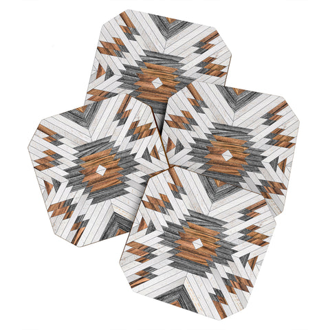 Zoltan Ratko Urban Tribal Pattern No8 Coaster Set