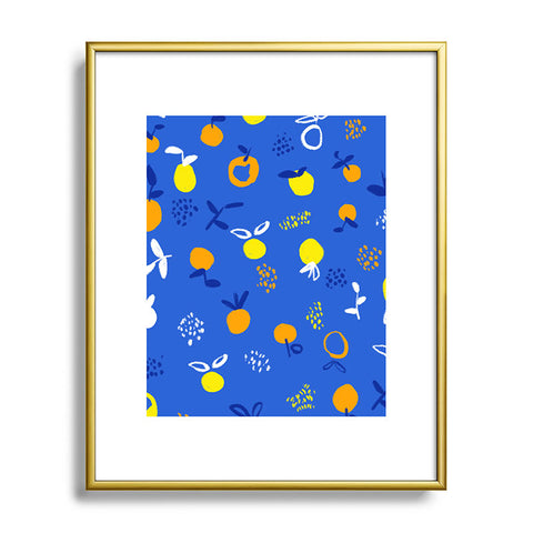 83 Oranges Always Summer In Good Company Metal Framed Art Print