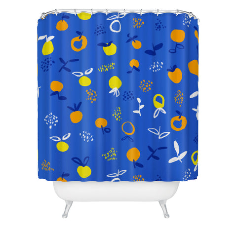 83 Oranges Always Summer In Good Company Shower Curtain