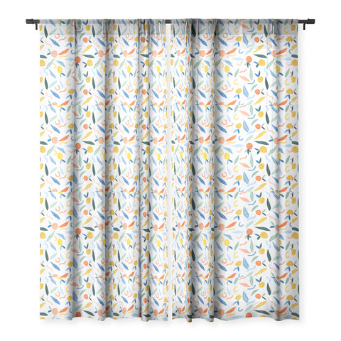 83 Oranges Art Is To Give Life A Shape Sheer Window Curtain