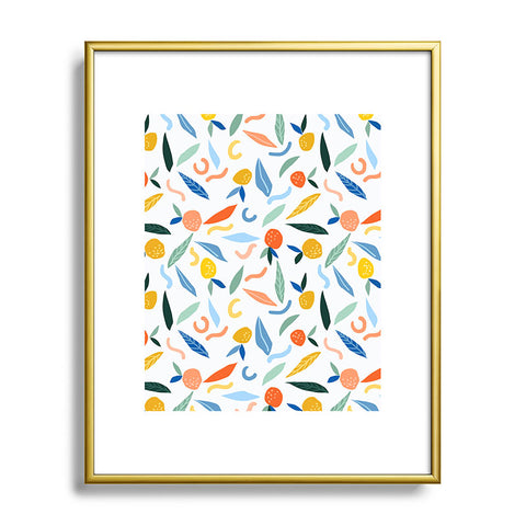 83 Oranges Art Is To Give Life A Shape Metal Framed Art Print