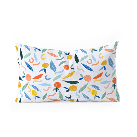 83 Oranges Art Is To Give Life A Shape Oblong Throw Pillow