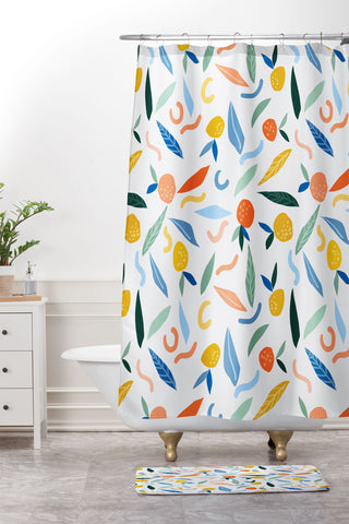 83 Oranges Art Is To Give Life A Shape Shower Curtain And Mat