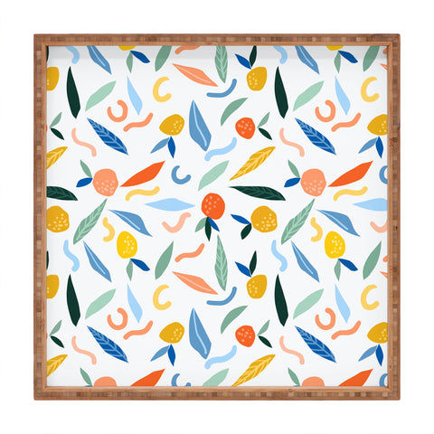 83 Oranges Art Is To Give Life A Shape Square Tray
