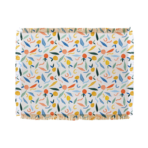 83 Oranges Art Is To Give Life A Shape Throw Blanket