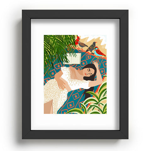 83 Oranges Beach Read Sleep Repeat Recessed Framing Rectangle