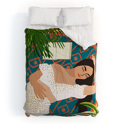 83 Oranges Beach Read Sleep Repeat Comforter