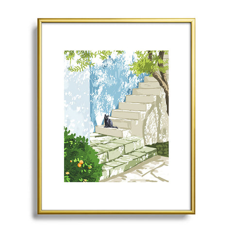 83 Oranges Being a person Metal Framed Art Print