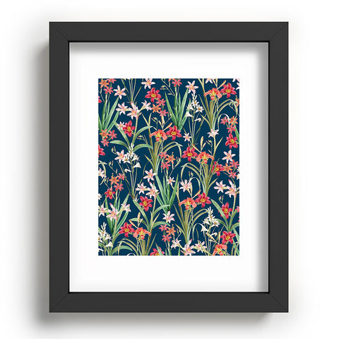 83 Oranges Blossom Botanical Recessed Framing Rectangle