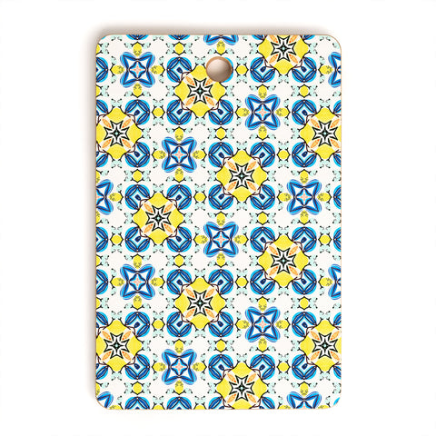 83 Oranges Blue and Yellow Tribal Cutting Board Rectangle