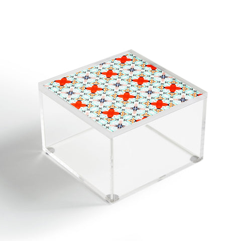 83 Oranges Blue Mint and Red Pop Acrylic Box