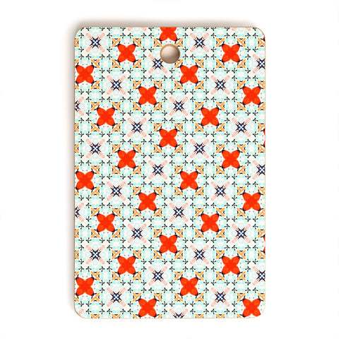 83 Oranges Blue Mint and Red Pop Cutting Board Rectangle