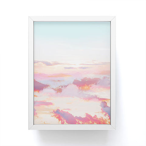 83 Oranges Blush Clouds Framed Mini Art Print