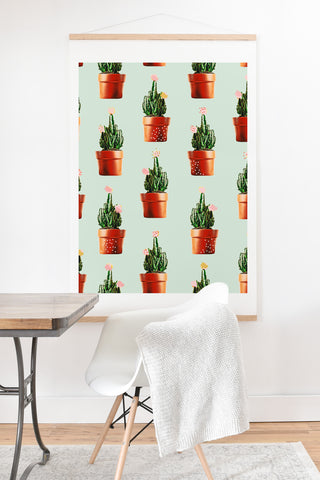 83 Oranges Cactus Pots Art Print And Hanger
