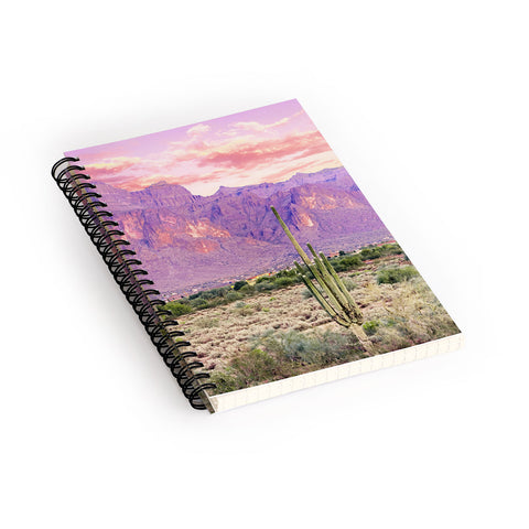 83 Oranges Cactus Sunset Spiral Notebook