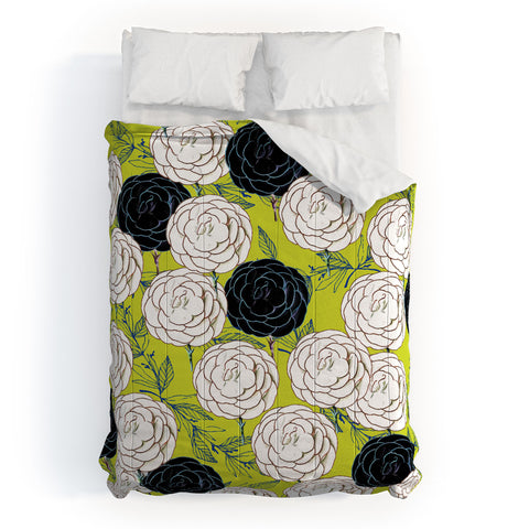 83 Oranges Carnations Comforter