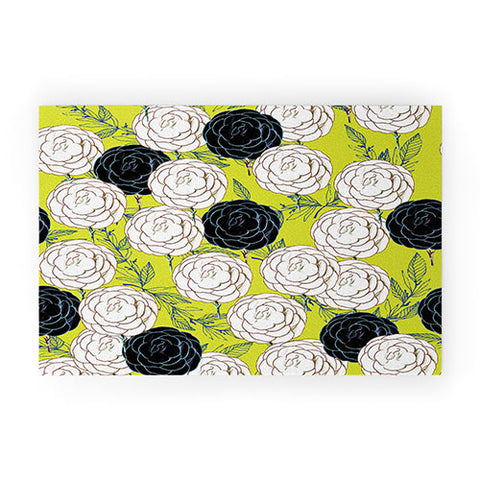 83 Oranges Carnations Welcome Mat