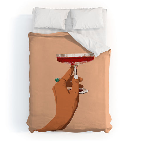 83 Oranges Cheers to Love Duvet Cover