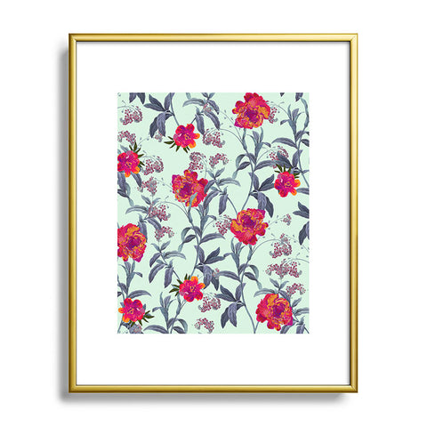 83 Oranges Come into Blossom Metal Framed Art Print