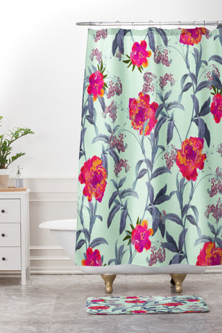83 Oranges Come into Blossom Shower Curtain And Mat