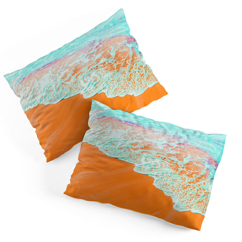 83 Oranges Coral Shore Pillow Shams