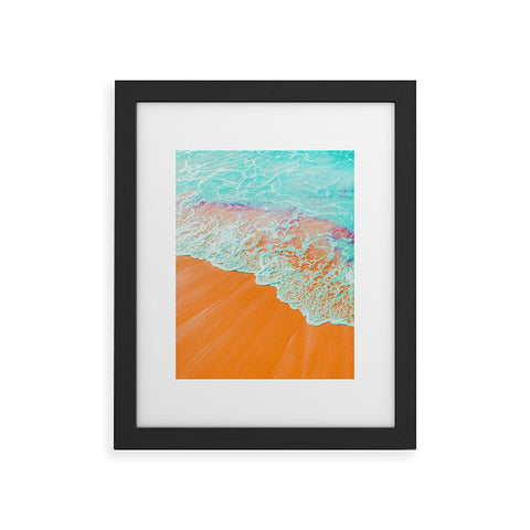 83 Oranges Coral Shore Framed Art Print