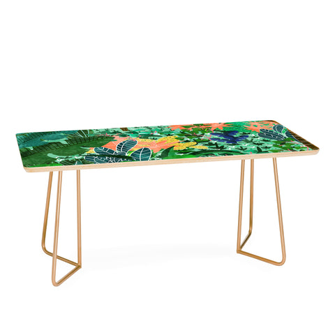 83 Oranges Dense Forest Coffee Table