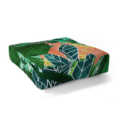 83 Oranges Dense Forest Floor Pillow Square
